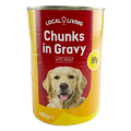 Local Living Beef Chunks In Gravy For Dog 400g