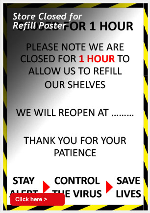 Store Closed for Refill Poster