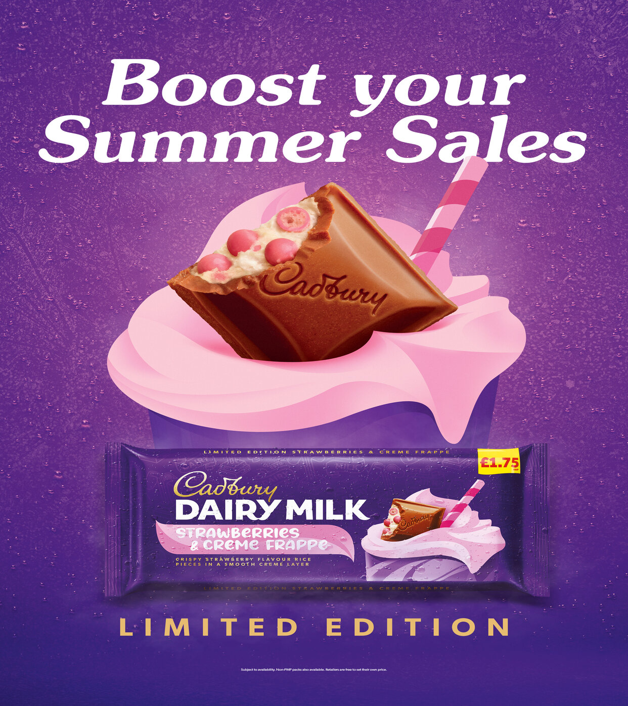 Cadbury Dairy Milk - Strawberries & Creme Frappe