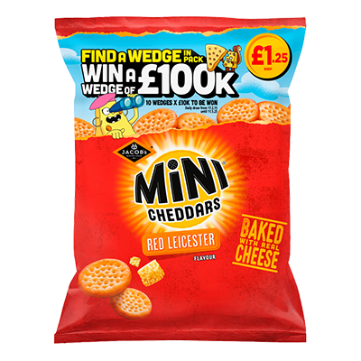 Jacob's Mini Cheddars Red Leicester 90g