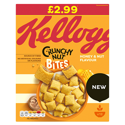 Kellogg's Crunchy Nut Bites Honey & Nut PMP 375g