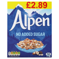 Alpen No Added Sugar 550g