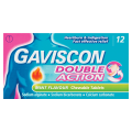 Gaviscon Double Action Peppermint Tablets 12's